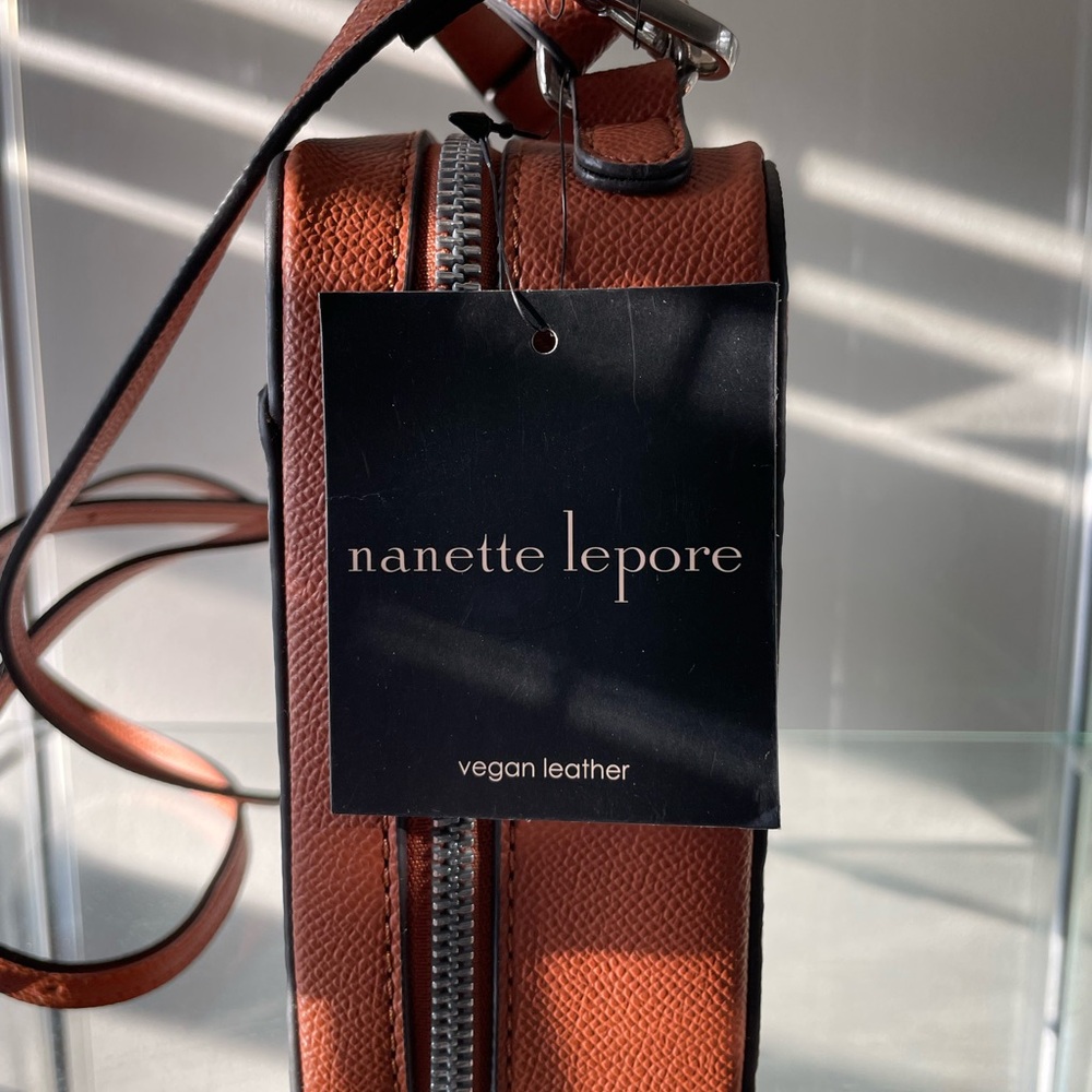 Nanette Lepore Embossed Orange Handbag - Picture 4 of 12